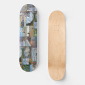 Skateboard Claude Monet - Patchwork de chefs-d'oeuvre (Recto)