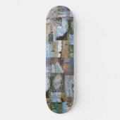 Skateboard Claude Monet - Patchwork de chefs-d'oeuvre (Recto)