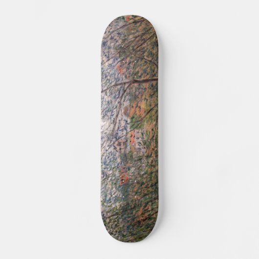 Skateboard Claude Monet - Printemps à travers les branches (Recto)
