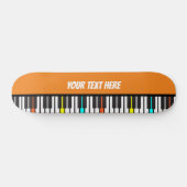 Skateboard Clavier de piano Musicien personnalisé (Horz)