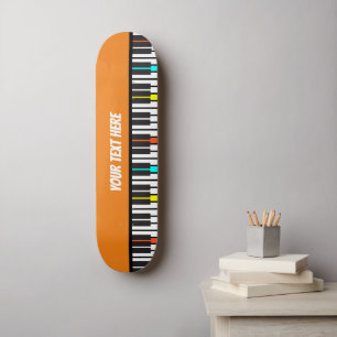 Skateboard Clavier de piano Musicien personnalisé