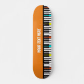 Skateboard Clavier de piano Musicien personnalisé (Devant)