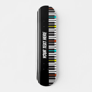 Skateboard Clavier de piano Musicien personnalisé