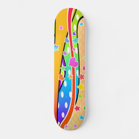 Skateboard CLAVIER REtro POP ART (Recto)
