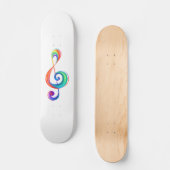 Skateboard Clé arc-en-ciel (Recto)