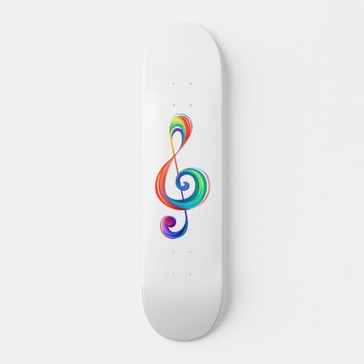 Skateboard Clé arc-en-ciel (Devant)