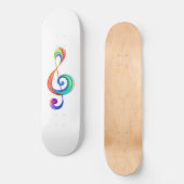 Skateboard Clé arc-en-ciel (Recto)