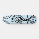 Skateboard Climacic G Clef Music Blue (Horz)