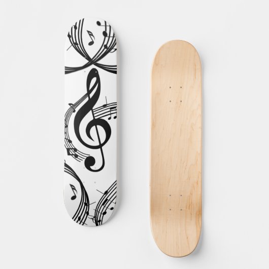 Skateboard Climactic G Clef Music (Recto)