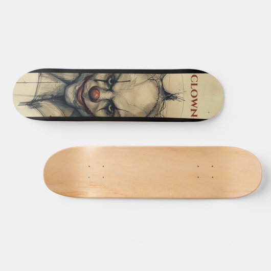 Skateboard Clown effrayant (Horz)