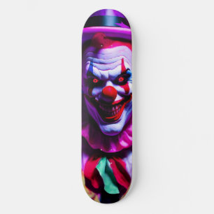 Skateboard clown effrayant