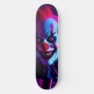 Skateboard clown effrayant