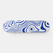 Skateboard Cobalt Hyper Bleu Psychedelique Ondulé (Horz)