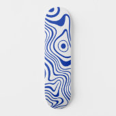 Skateboard Cobalt Hyper Bleu Psychedelique Ondulé (Recto)