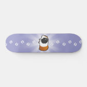 Skateboard Cobaye de bande dessinée (cheveux lisses) (Horz)