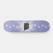 Skateboard Cobaye de bande dessinée (longs cheveux) (Horz)