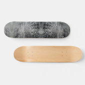 Skateboard Cobblestones gris brouillard graver l'art graphiqu (Horz)