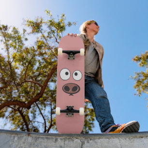Skateboard Cochon drôle