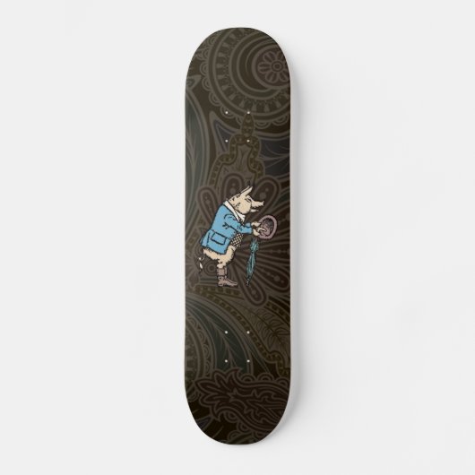 Skateboard Cochon portant une veste Antique formelle (Recto)