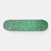 Skateboard Code d'ordinateur noir et vert #1 (Horz)
