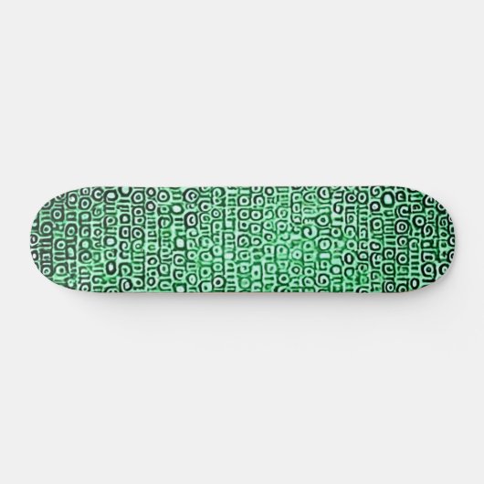 Skateboard Code d'ordinateur noir et vert #1 (Horz)