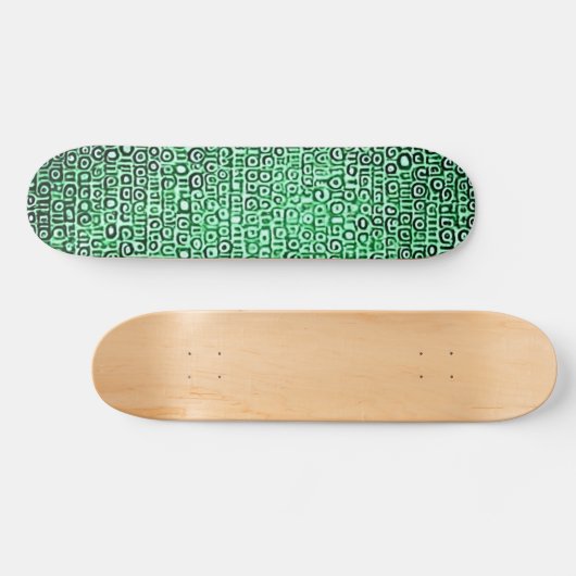Skateboard Code d'ordinateur noir et vert #1 (Horz)