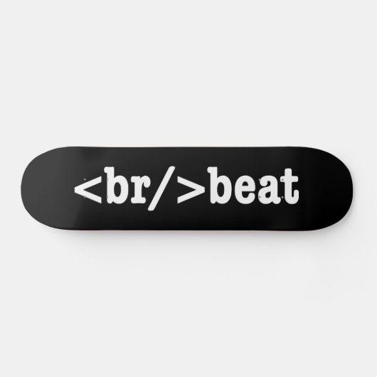 Skateboard code HTML breakbeat (Horz)