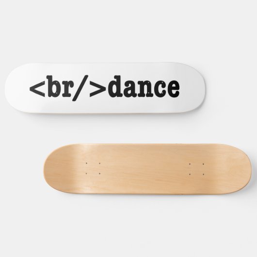 Skateboard code HTML de rupture (Horz)