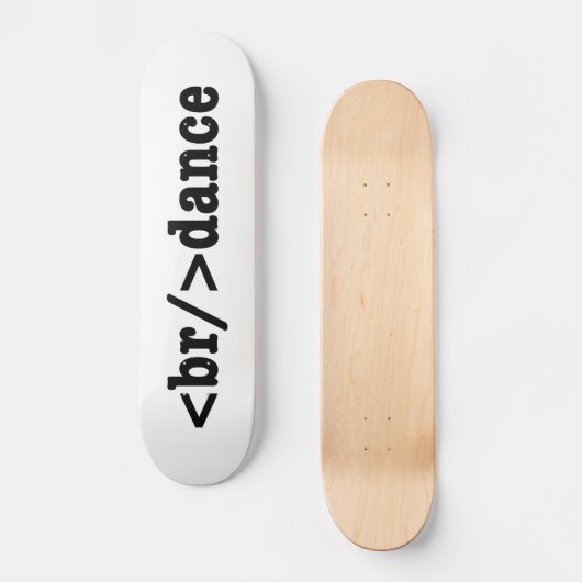 Skateboard code HTML de rupture (Recto)
