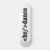 Skateboard code HTML de rupture (Recto)