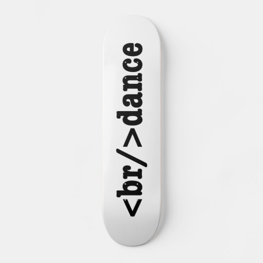 Skateboard code HTML de rupture (Recto)