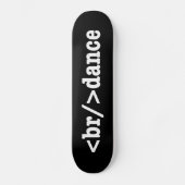 Skateboard code HTML de rupture (Recto)