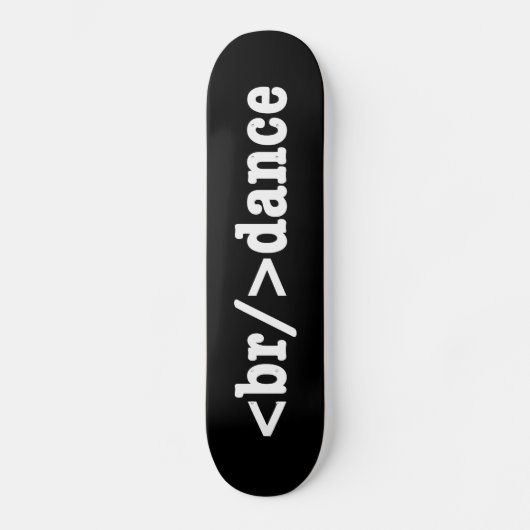 Skateboard code HTML de rupture (Recto)