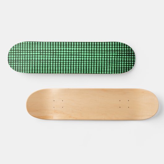 Skateboard Code informatique noir et vert #3 (Horz)