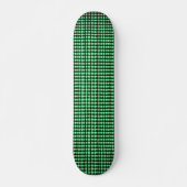Skateboard Code informatique noir et vert #3 (Devant)