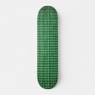 Skateboard Code informatique noir et vert #3