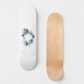 Skateboard Coeur bijoux avec papillons Morpho (Recto)
