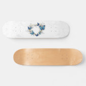 Skateboard Coeur bijoux avec papillons Morpho (Horz)
