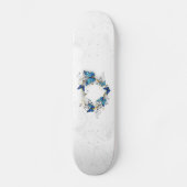Skateboard Coeur bijoux avec papillons Morpho (Recto)