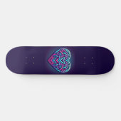 Skateboard Coeur celtique avec bleu foncé (Horz)