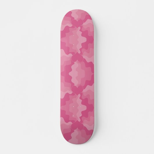 Skateboard Coeur d'amour - rose (Devant)