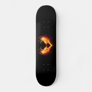 Skateboard Cœur d'ange de feu avec des ailes
