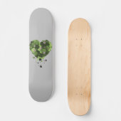 Skateboard Cœur de trèfle de la Saint-Patrick (Recto)