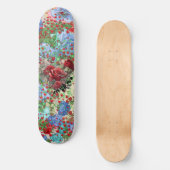 Skateboard Coeur floral sur collage (Recto)