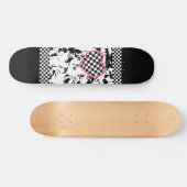 Skateboard Coeur grunge de tatouage (Horz)