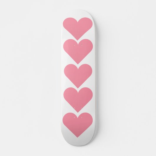 Skateboard Coeur rose Skatebaord (Devant)