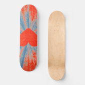 Skateboard Coeur valentin de starburst rouge (Recto)