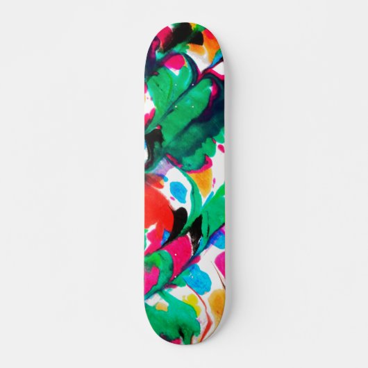 Skateboard Coeurs colorés (Devant)