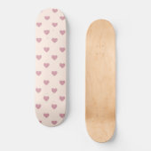 Skateboard Coeurs d'amour Pastel (Recto)
