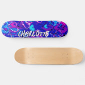 Skateboard Coeurs Graffiti Bleus : Carrousel avec style et pa (Horz)